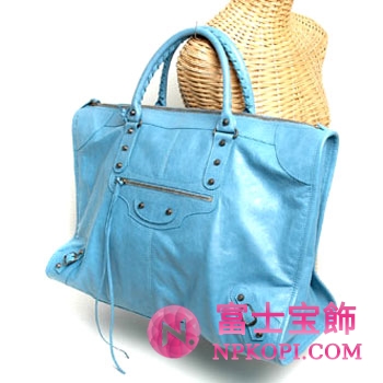 バレンシアガ（BALENCIAGA）ザ・ウィークエンダー　レディースハンドバッグ　インディゴブルー　110506-D94JT-4470 